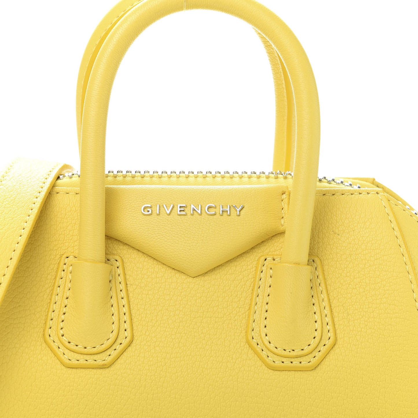 Sugar Goatskin Mini Antigona Yellow