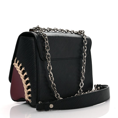 Louis Vuitton Epi Braided Twist Shoulder Bag MM Black 3 of 8