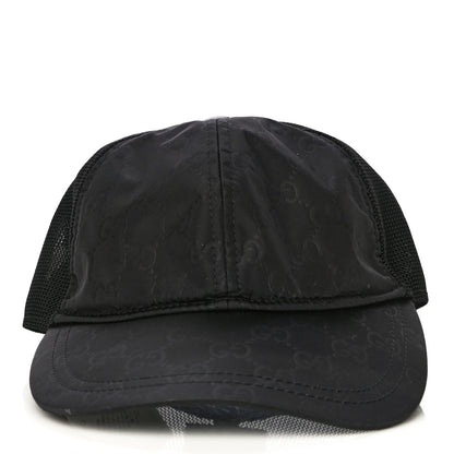 Gucci Nylon Monogram Baseball Hat L Black 3 of 8