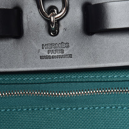Hermes Vache Hunter Toile Herbag Zip 31 PM Malachite 7 of 13