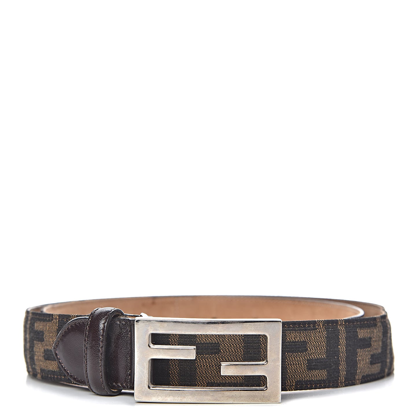 Zucca FF Buckle Belt 48 Tobacco