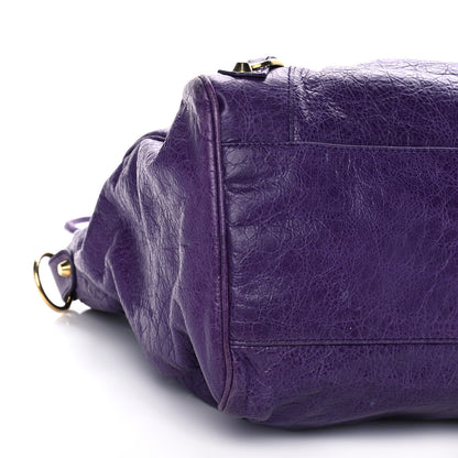 Balenciaga Agneau Classic Gold Hardware Velo Dark Violet 8 of 9