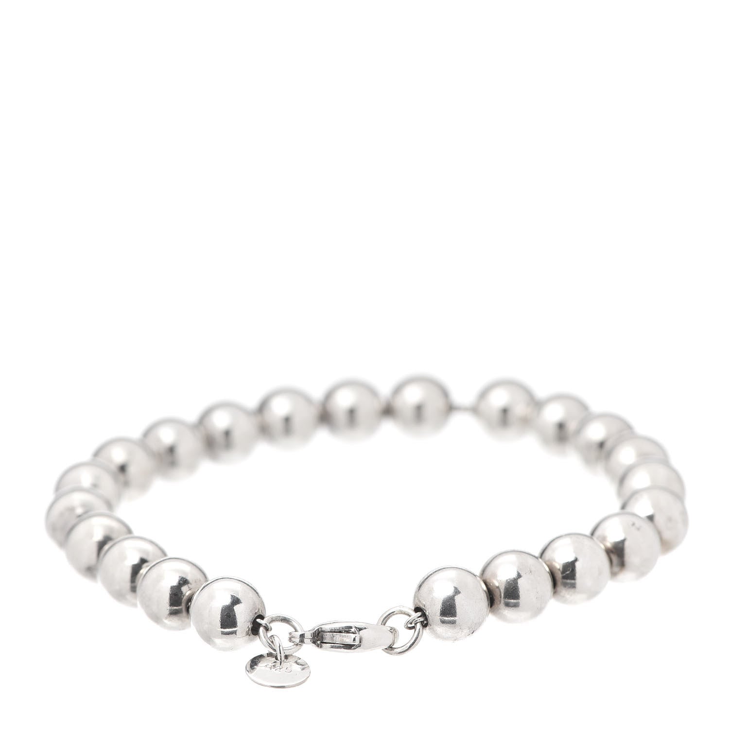 Tiffany Sterling Silver 8mm HardWear Ball Bracelet 3 of 6