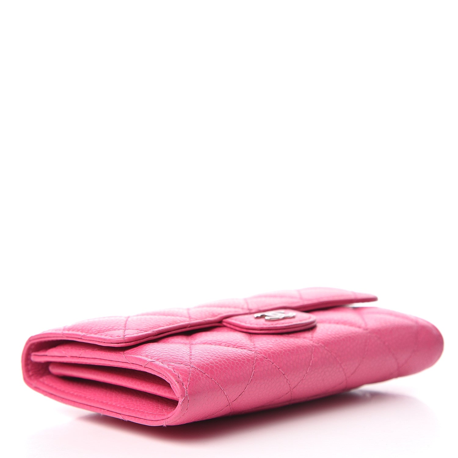 Chanel Caviar Quilted Small Flap Wallet Pink 4 of 13