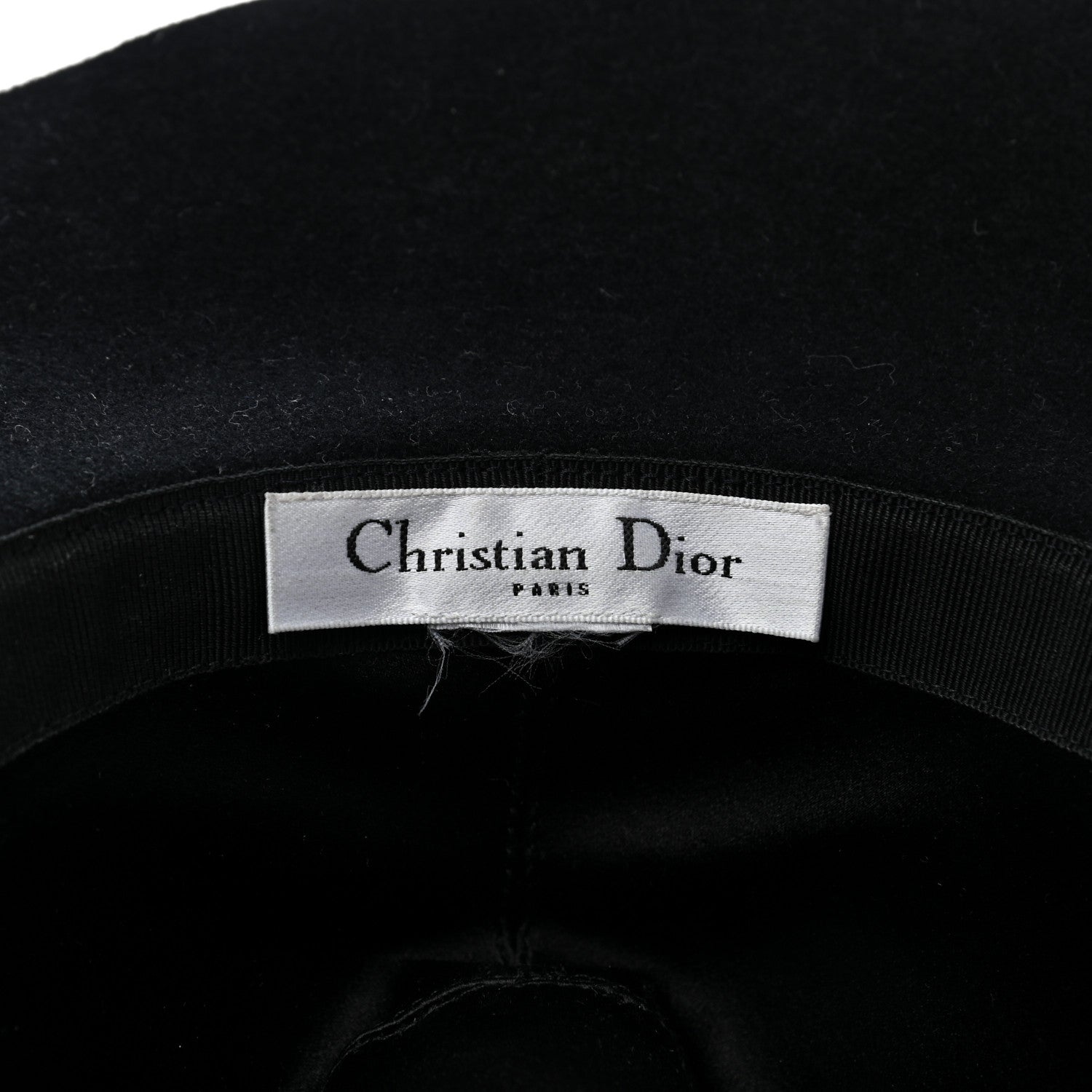 Christian Dior Felt Dior Hat Black 8 of 8