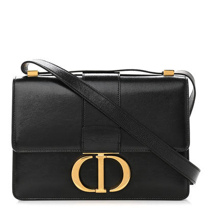 Christian Dior Smooth Calfskin 30 Montaigne Flap Bag Black 1 of 12