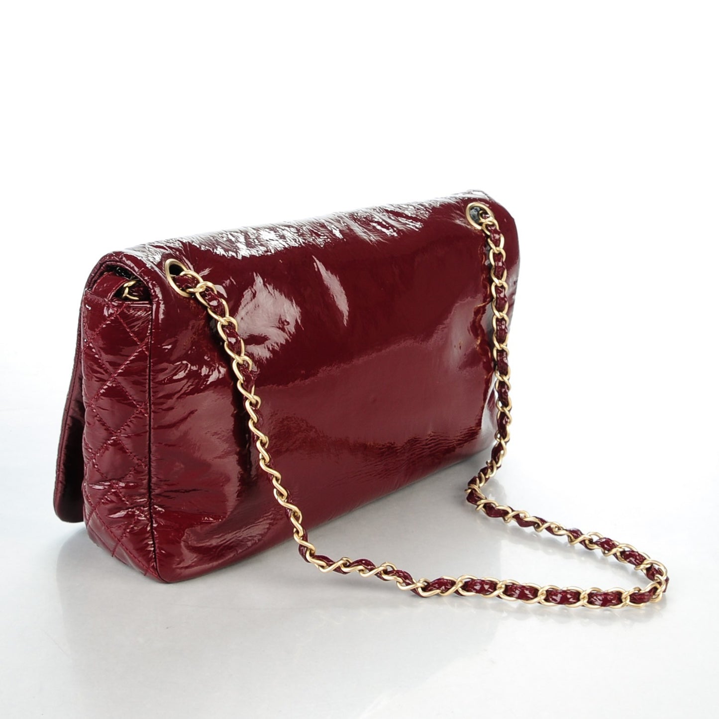 Vinyl Medium Rock and Chain Flap Bordeaux
