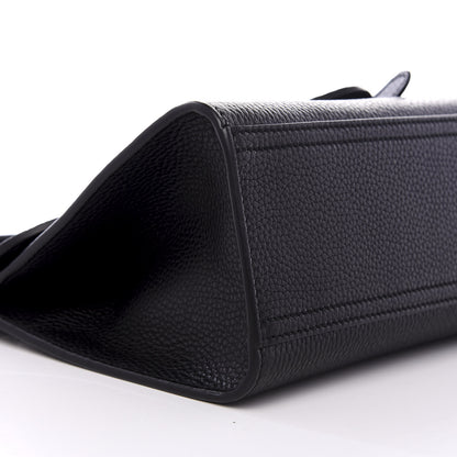Gucci Calfskin Mini GG Marmont Top Handle Bag Black 6 of 8