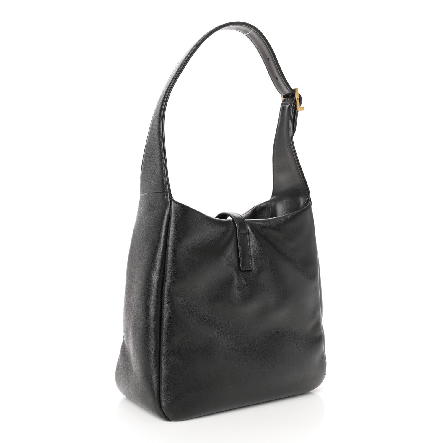 Saint Laurent Padded Lambskin Small Le 5 A 7 Supple Hobo Black 3 of 11
