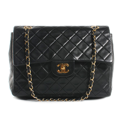 Chanel Lambskin Medium Double Flap Black 1 of 9