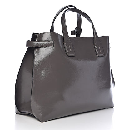 Burberry Soft Calfskin Medium Banner Tote Sepia Grey 3 of 11