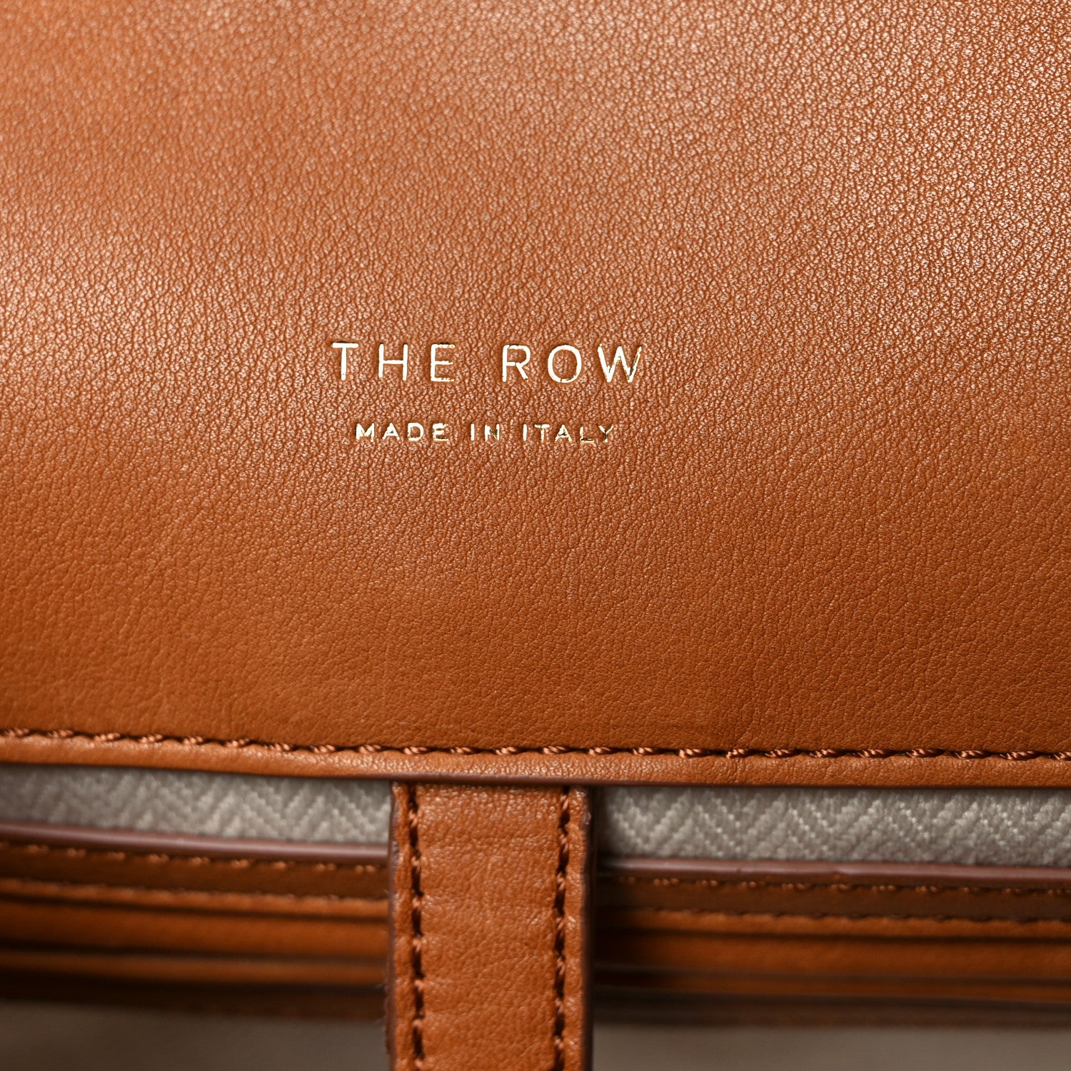 The Row Polished Saddle Calfskin Soft Margaux 17 Cuir 6 of 9
