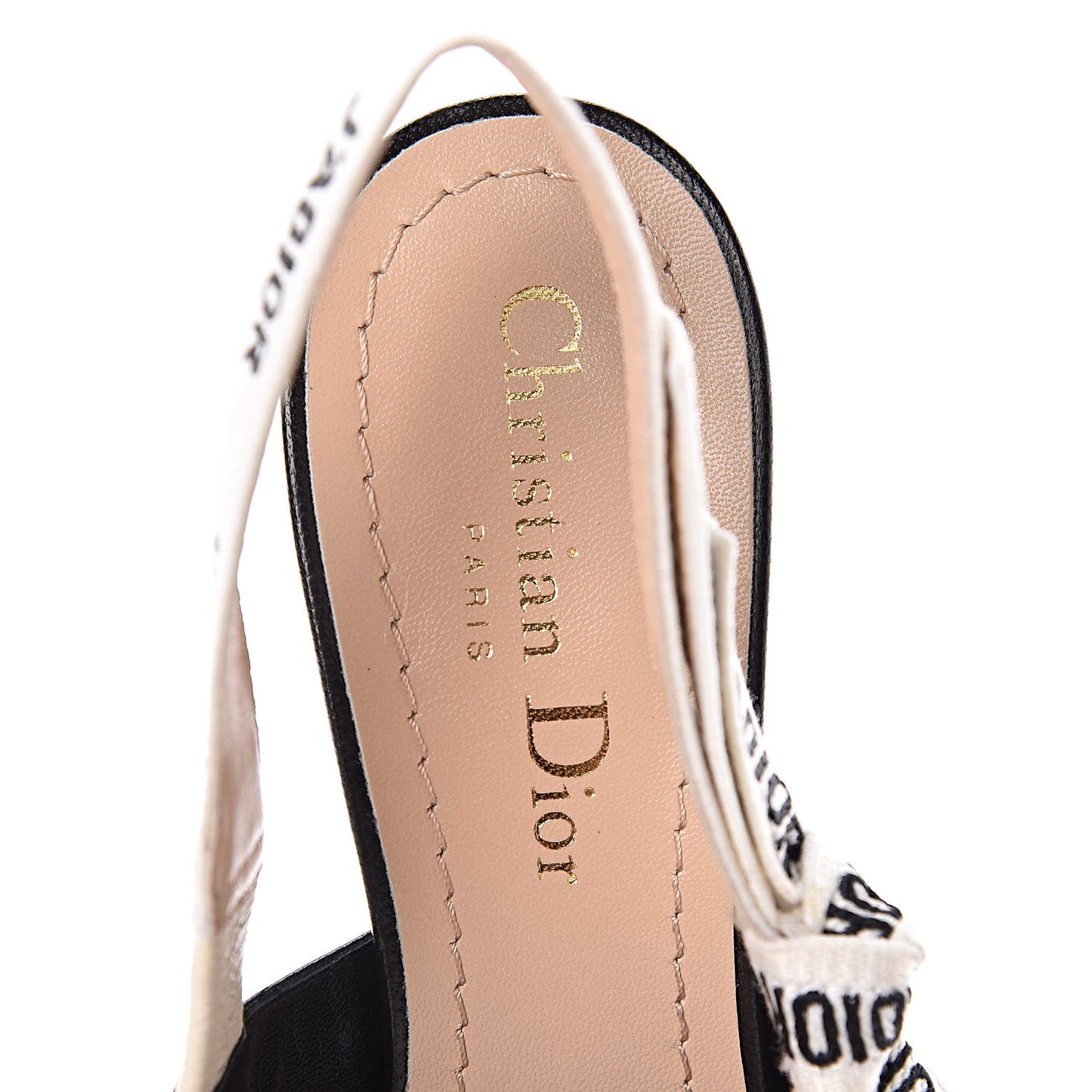 Lambskin Ribbon J'Adior Slingback 65mm Pumps 35.5 Black