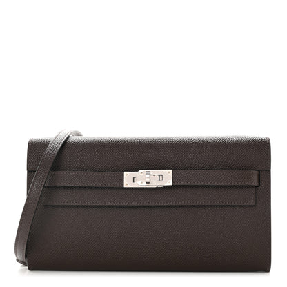 Hermes Epsom Kelly Wallet To Go Chocolate 1 of 10