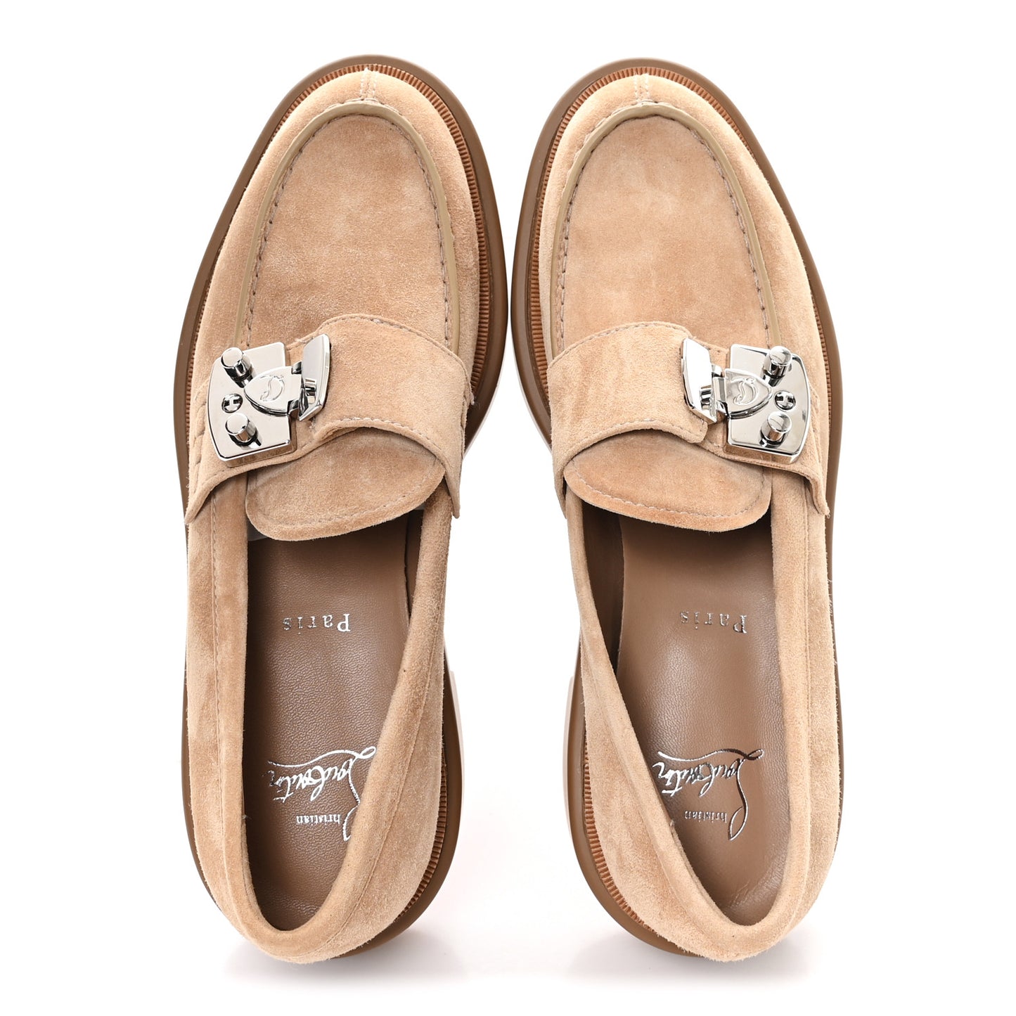 Suede Mens Urban Moc Lock Loafers 38 Beige