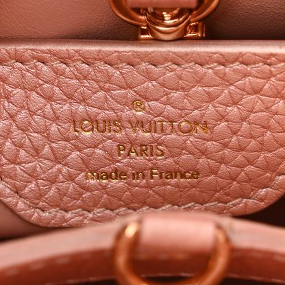 Louis Vuitton Metallic Taurillon Capucines BB Pearly Pink 6 of 9