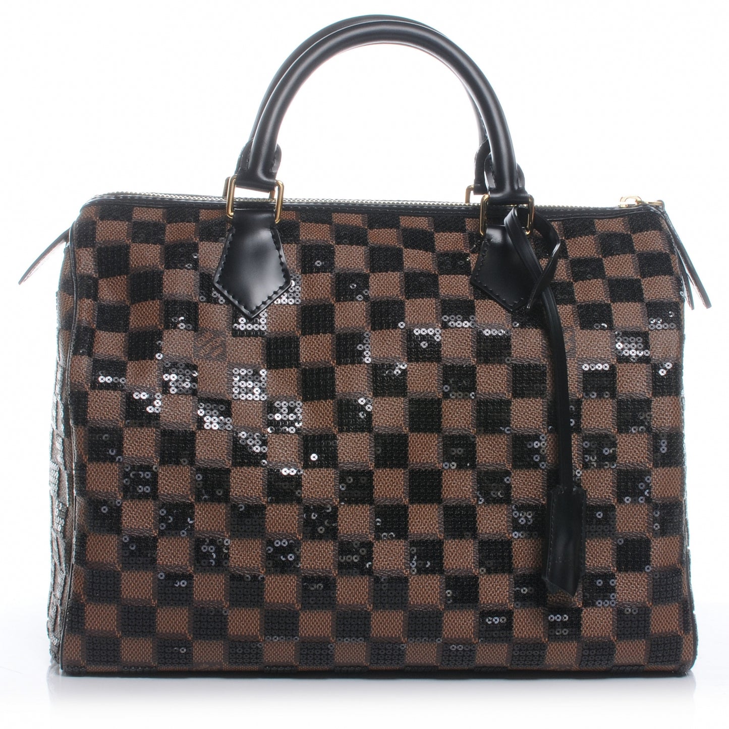 Damier Paillettes Speedy 30 Black