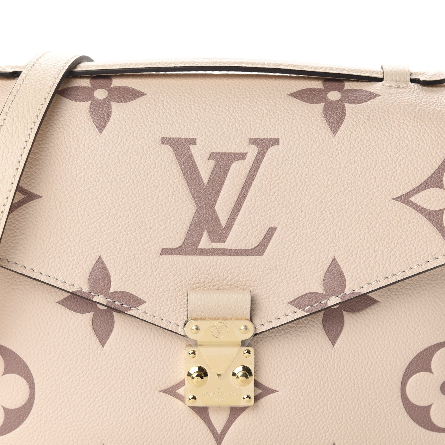 Louis Vuitton Empreinte Monogram Giant Pochette Metis Creme Bois De Rose 9 of 9