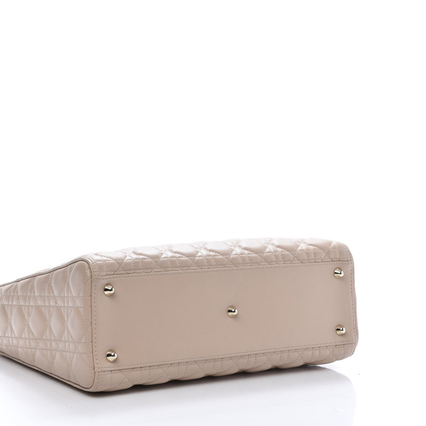 Lambskin Cannage Large Lady Dior Beige