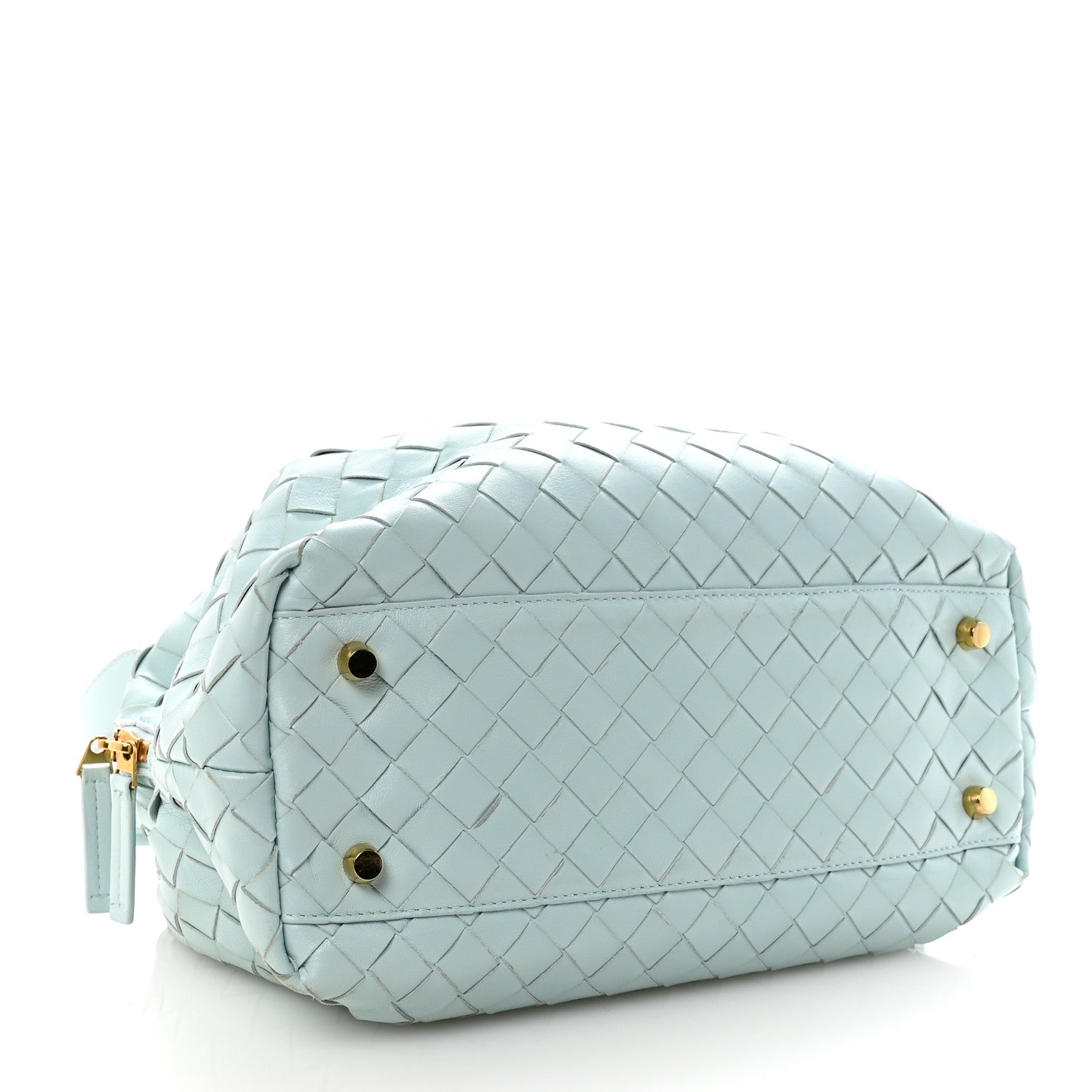 Bottega Veneta Nappa Intrecciato Bauletto Teal Washed 4 of 9
