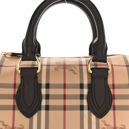 Burberry Haymarket Check Small Chester Bowling Bag Chocolate 8 of 12