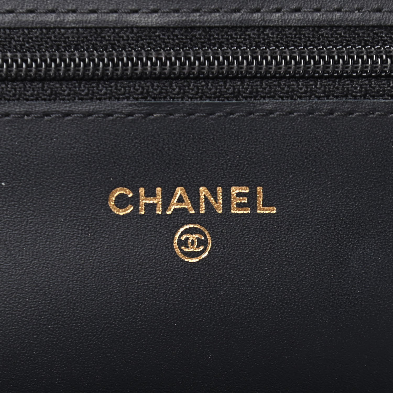 Chanel Aged Calfskin Quilted Lucky Charms Casino 2.55 Reissue Wallet On Chain WOC Black 5 of 9