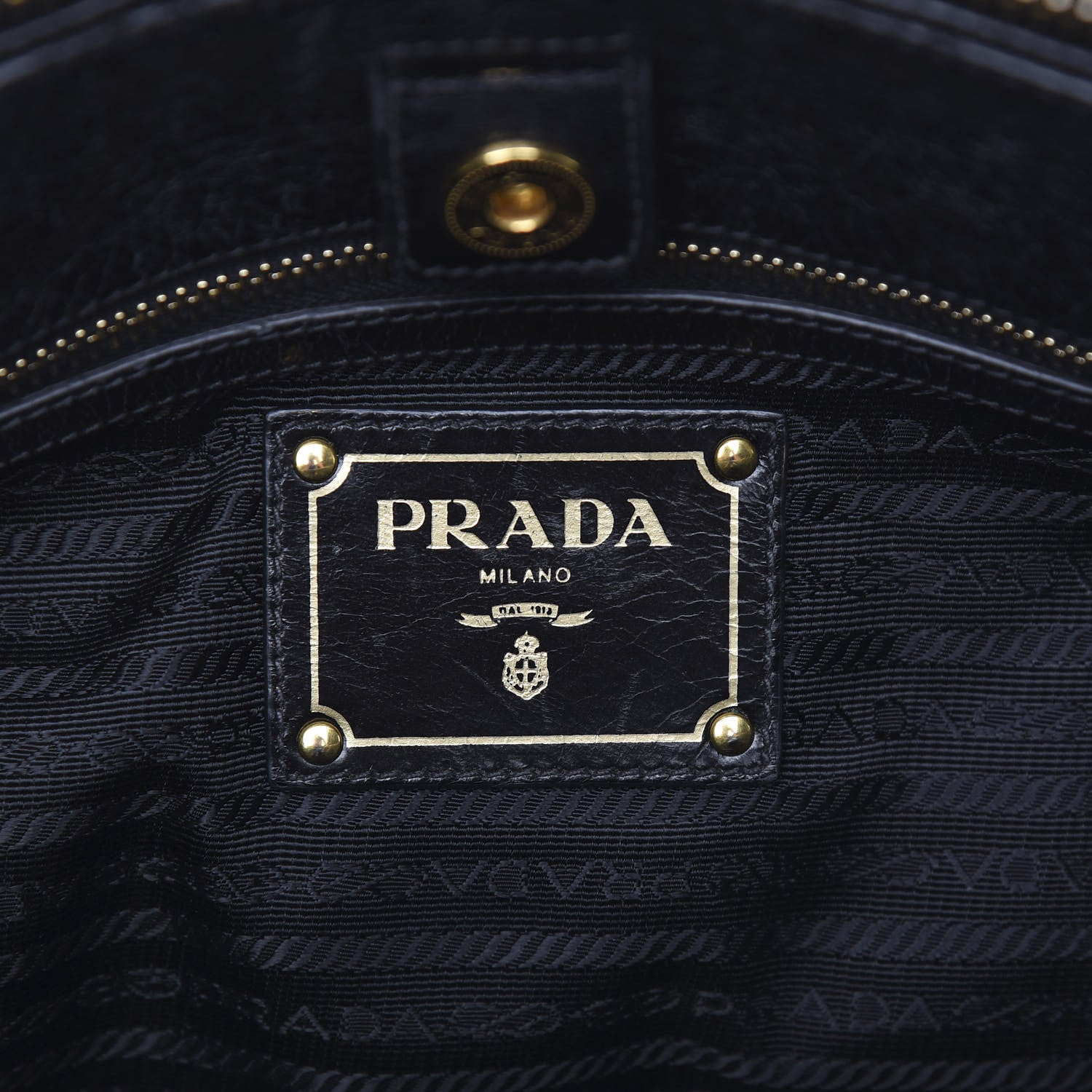 Prada Vitello Shine Bauletto Black 5 of 10