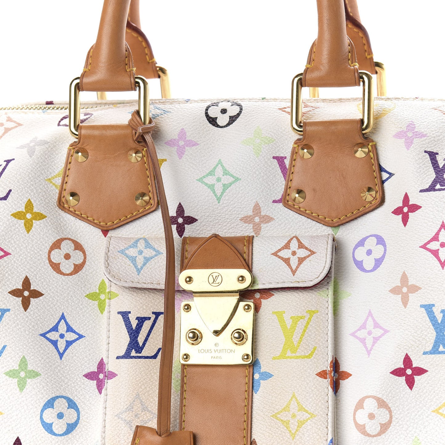 Monogram Multicolor Speedy 30 White