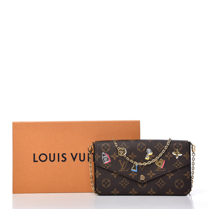 Louis Vuitton Monogram LV Love Lock Pochette Felicie Chain Wallet 11 of 11