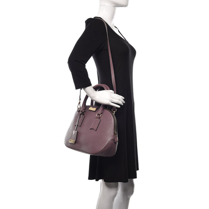 Burberry Heritage Grain Small Orchard Bowling Bag Purple 2 of 11