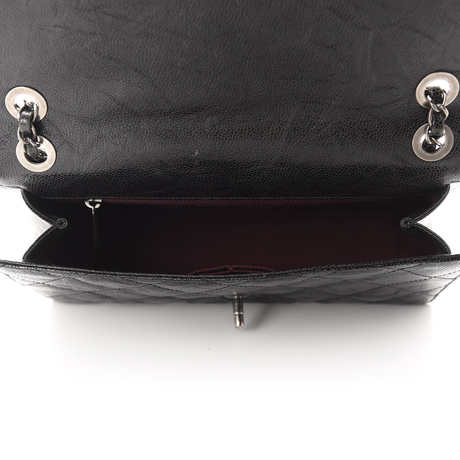 Chanel Crumpled Grained Calfskin Medium CC Crave Flap Black 4 of 10