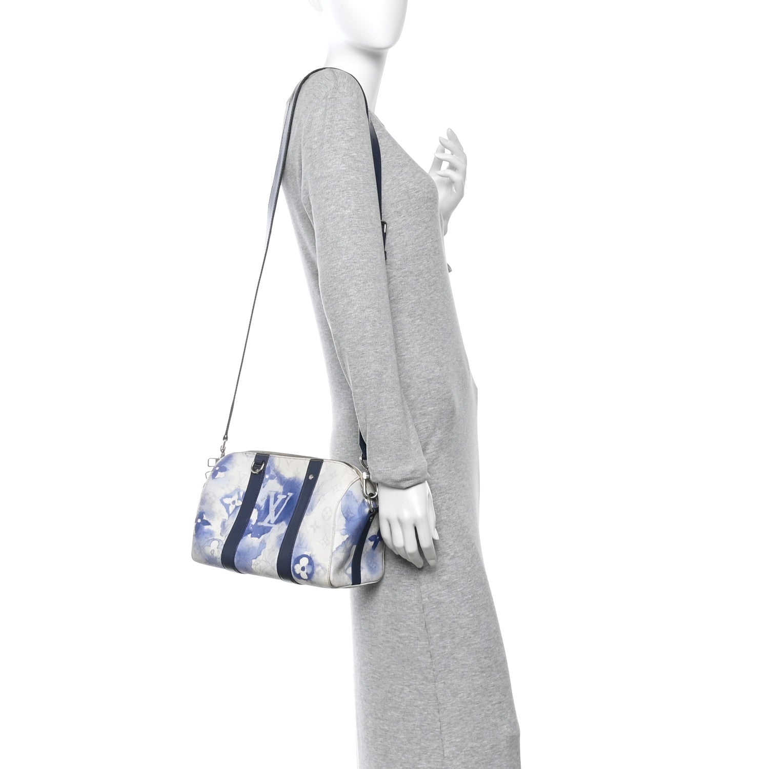 Louis Vuitton Monogram Watercolor Keepall XS Blue 3 of 12