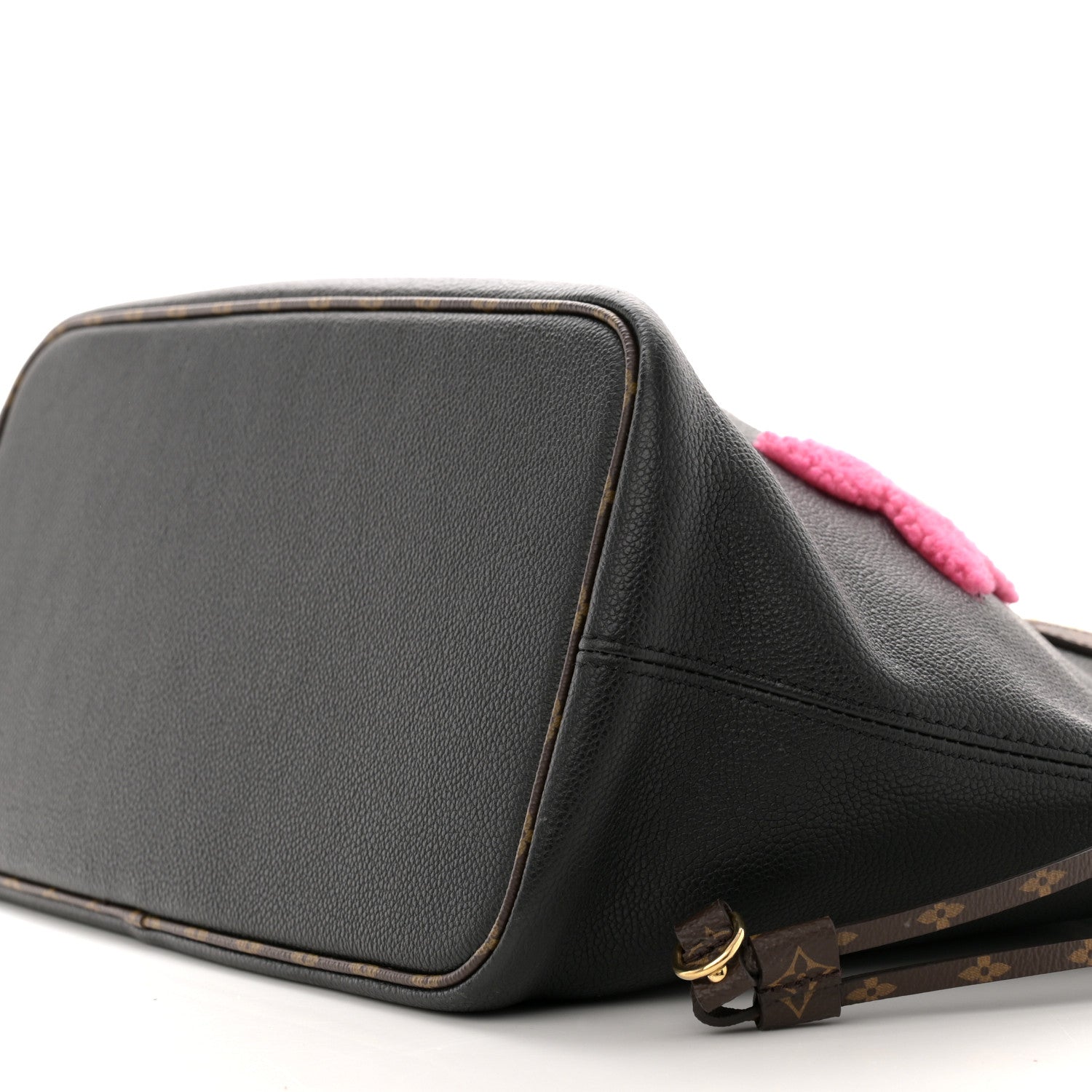 Louis Vuitton Calfskin Monogram Teddy Neverfull MM Black 10 of 14