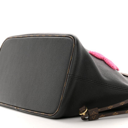 Louis Vuitton Calfskin Monogram Teddy Neverfull MM Black 10 of 14