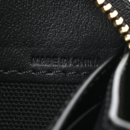 Burberry Haymarket Check Large Ziggy Zip Around Wallet Black 8 of 9