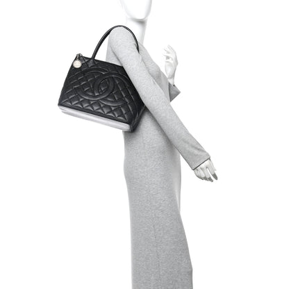 Chanel Caviar Quilted Medallion Tote Black 2 of 9