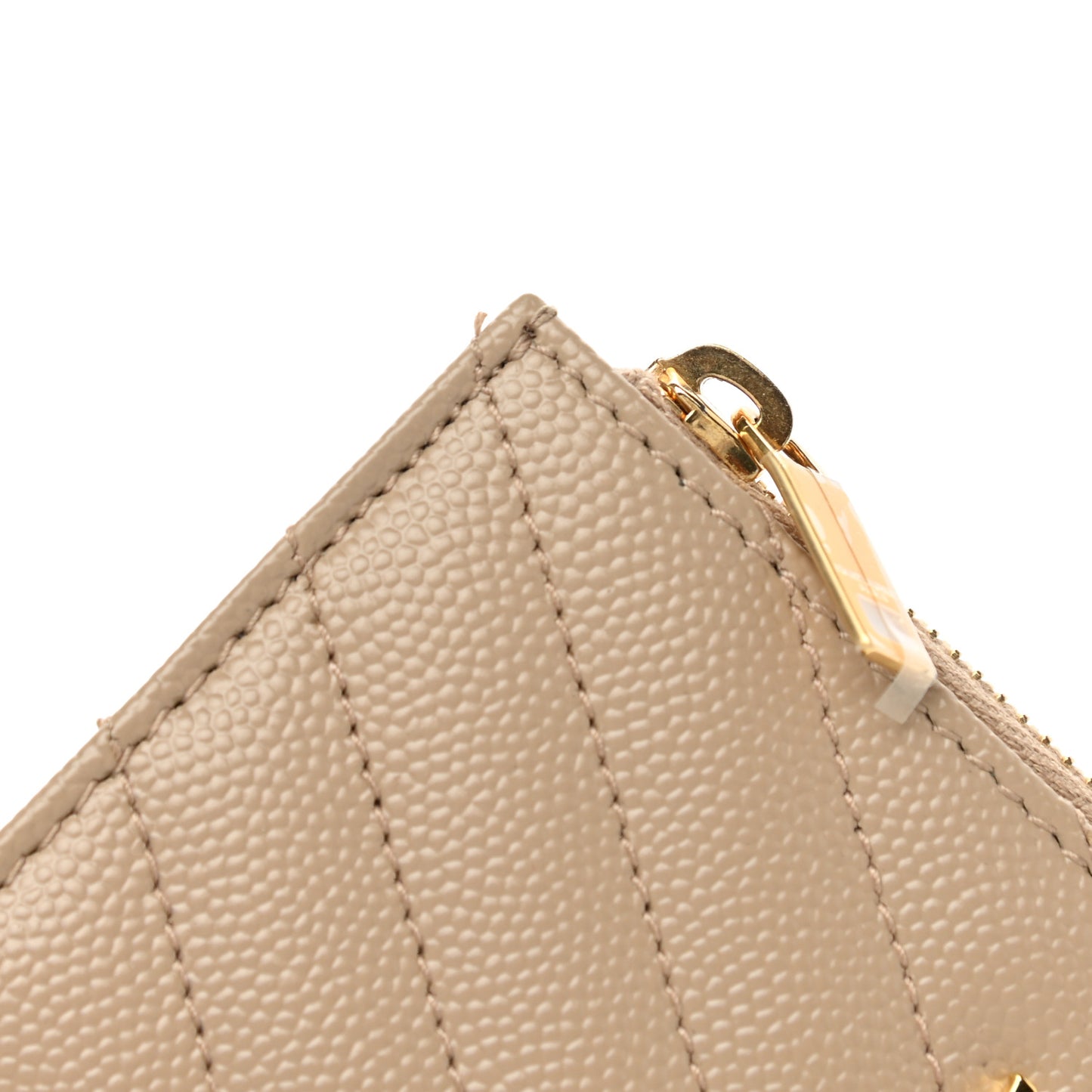 Monogram Grain de Poudre 5 Fragments Zip Pouch Card Holder Dark Latte