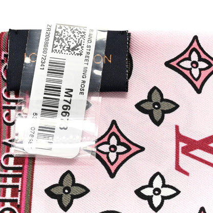Louis Vuitton Silk Monogram Street Bandeau Rose 3 of 3