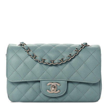 Chanel Caviar Quilted Mini Rectangular Flap Green 1 of 11