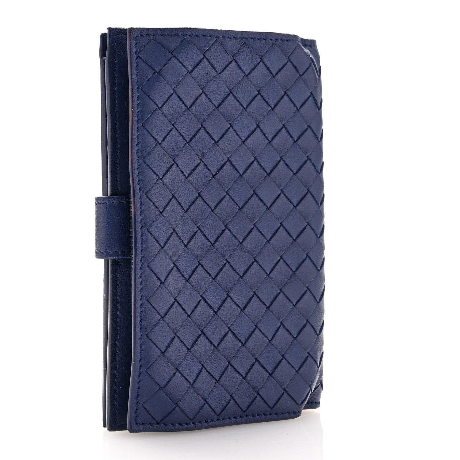 Bottega Veneta Nappa Intrecciato Continental Wallet Baltic Blue 3 of 11