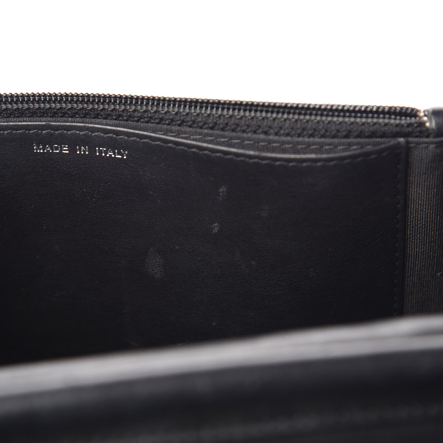 Lambskin Quilted Boy Wallet On Chain WOC Black