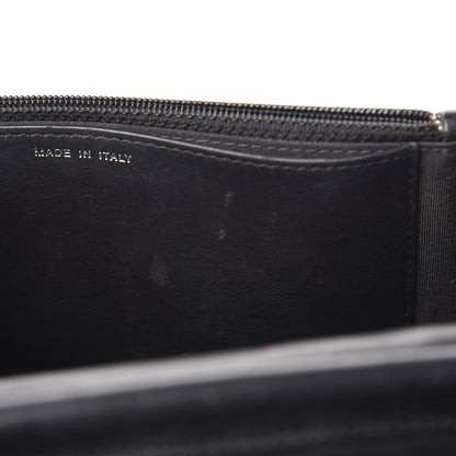 Chanel Lambskin Quilted Boy Wallet On Chain WOC Black 10 of 18