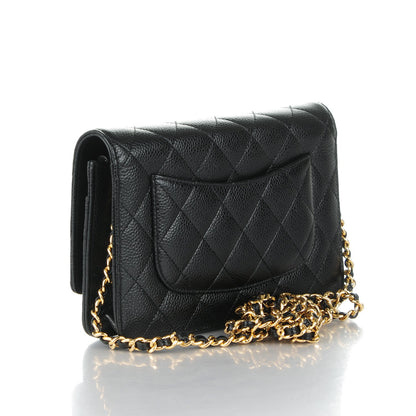 Chanel Caviar Quilted Wallet On Chain WOC Black 3 of 8