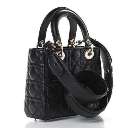 Christian Dior Lambskin Cannage Small Lucky Badges My Lady Dior Black 3 of 11