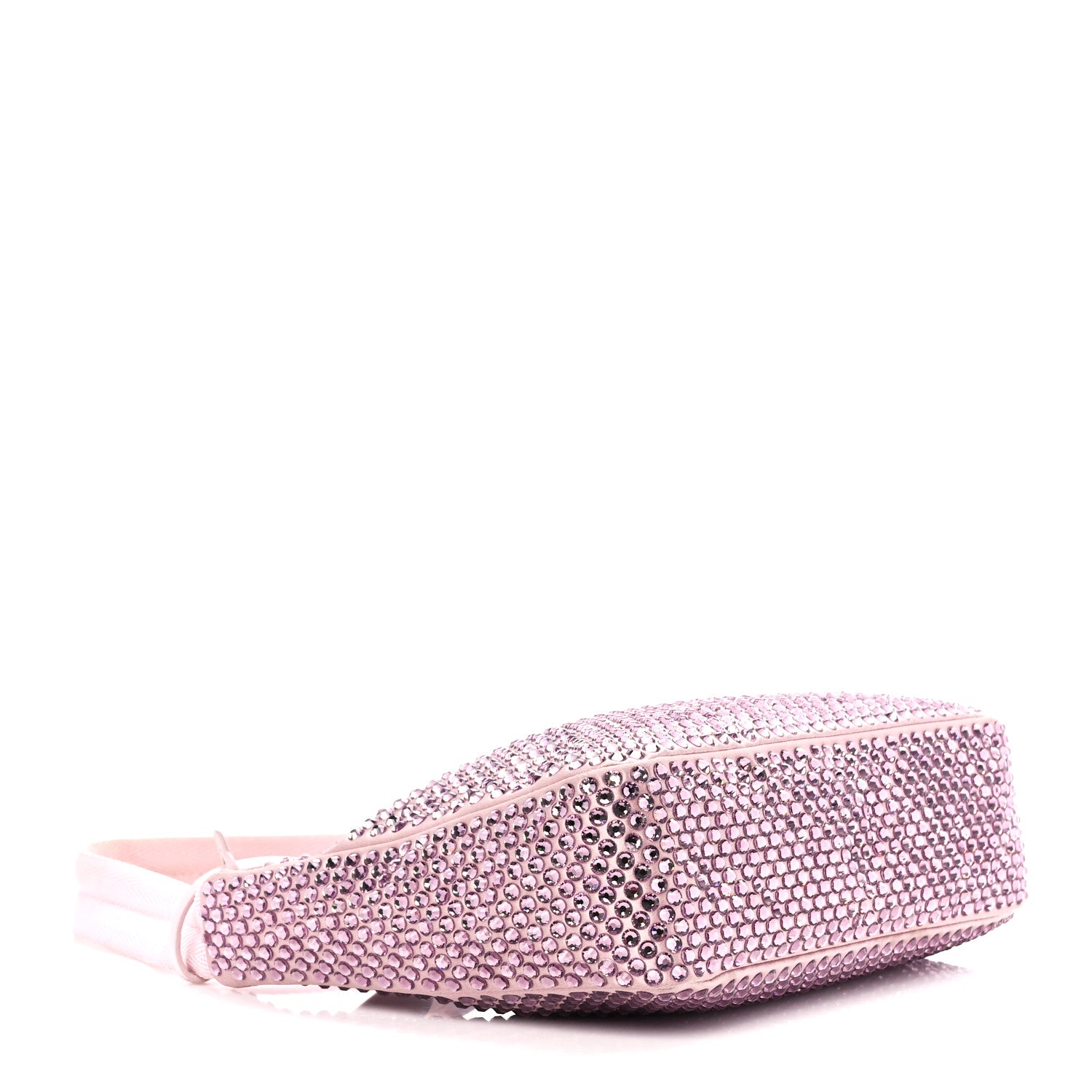 Prada Satin Crystal Mini Re-Edition 2000 Bag Alabastro 5 of 12