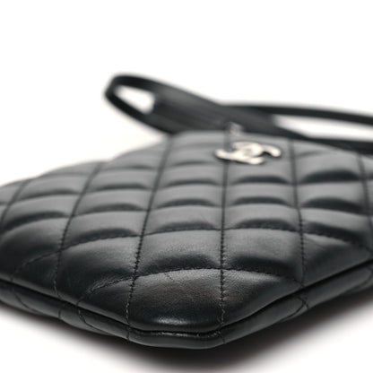 Chanel Lambskin Quilted Crossbody Bag Black 10 of 11