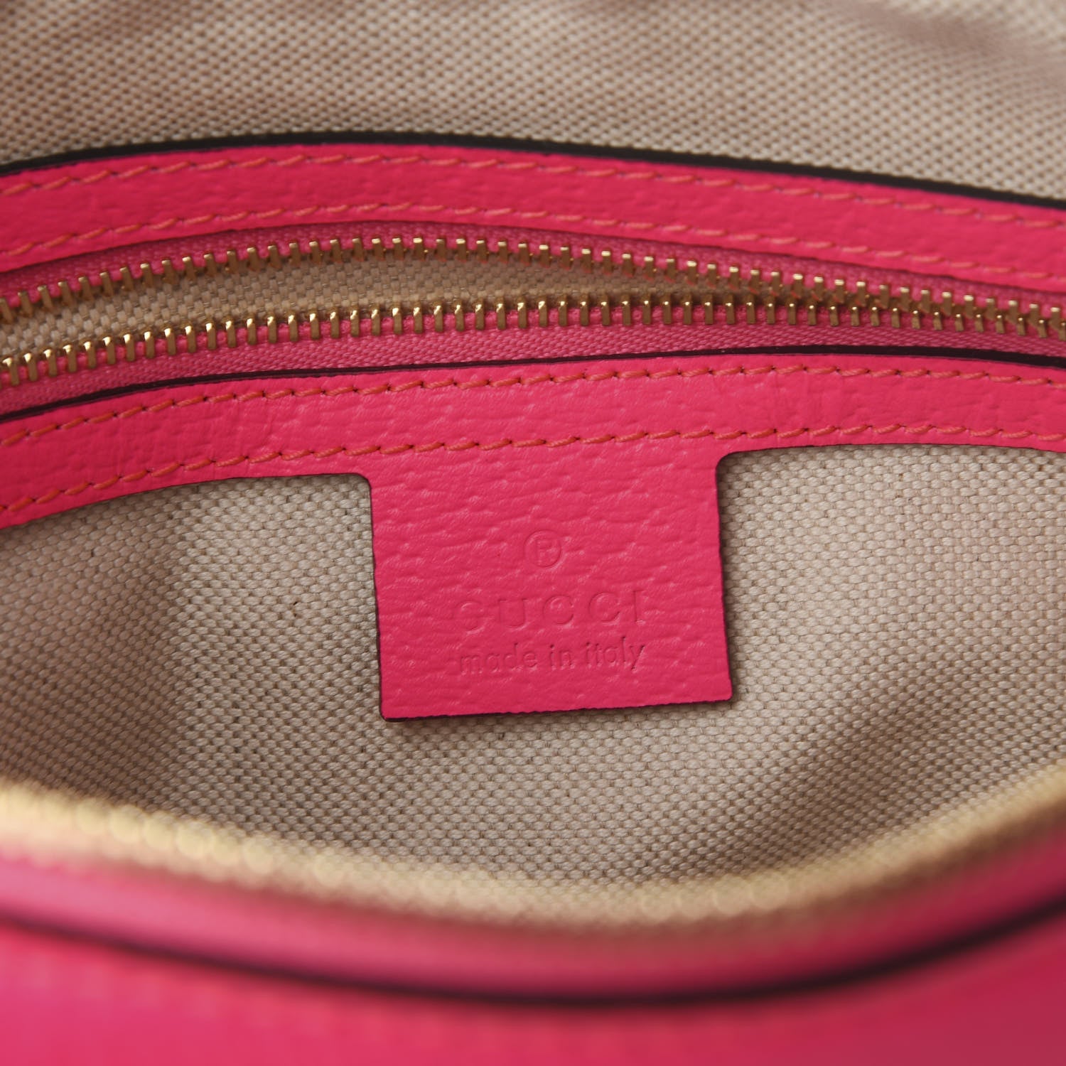 Gucci Canvas Flora Floral Shoulder Bag White Fuchsia Fluo 5 of 8