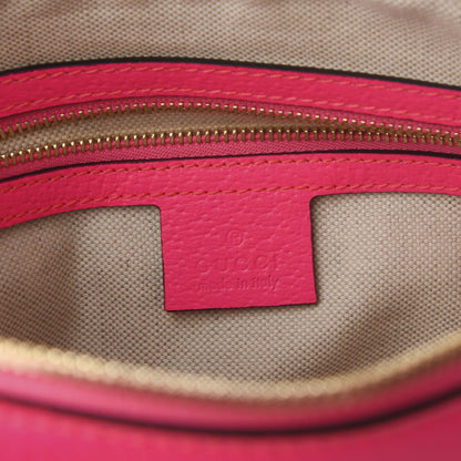 Gucci Canvas Flora Floral Shoulder Bag White Fuchsia Fluo 5 of 8