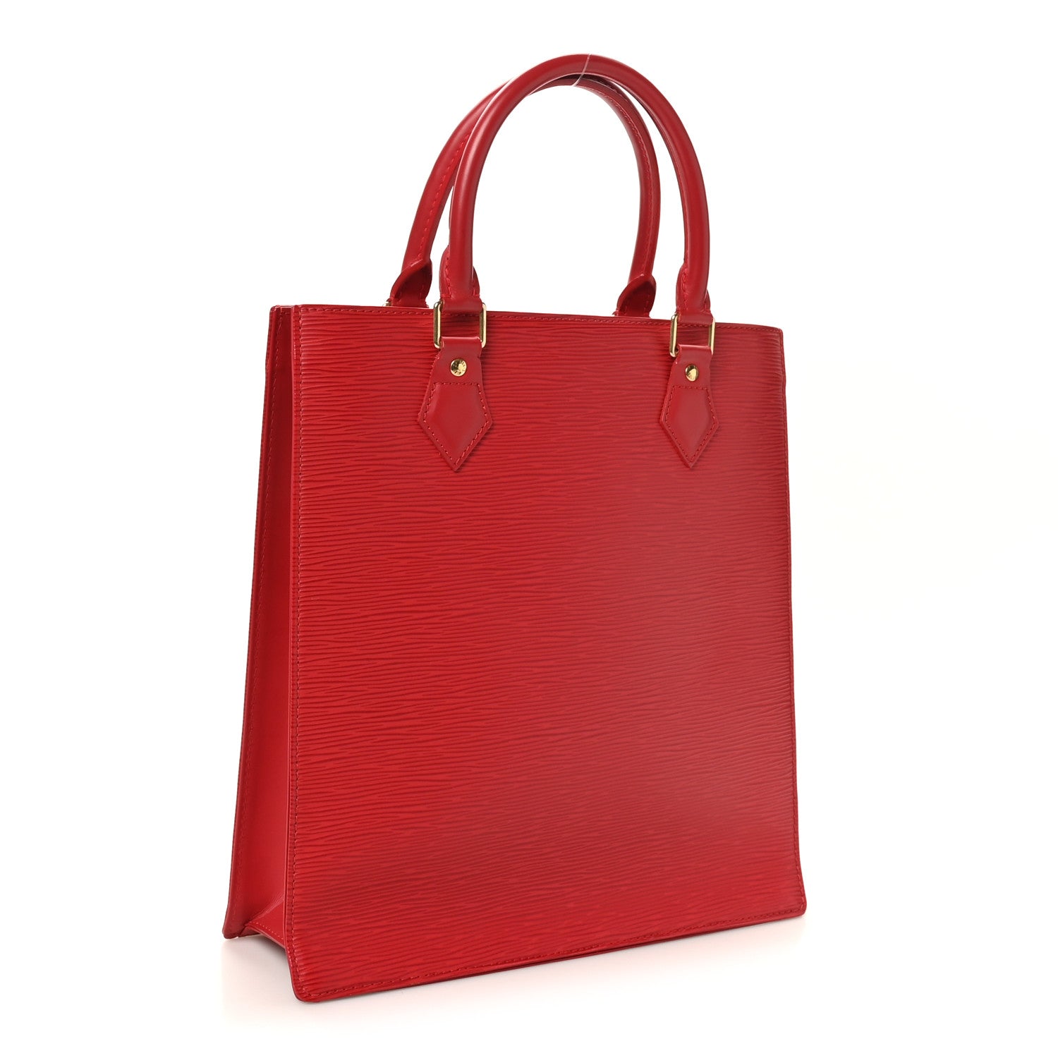 Louis Vuitton Epi Sac Plat PM Castillan Red 3 of 10