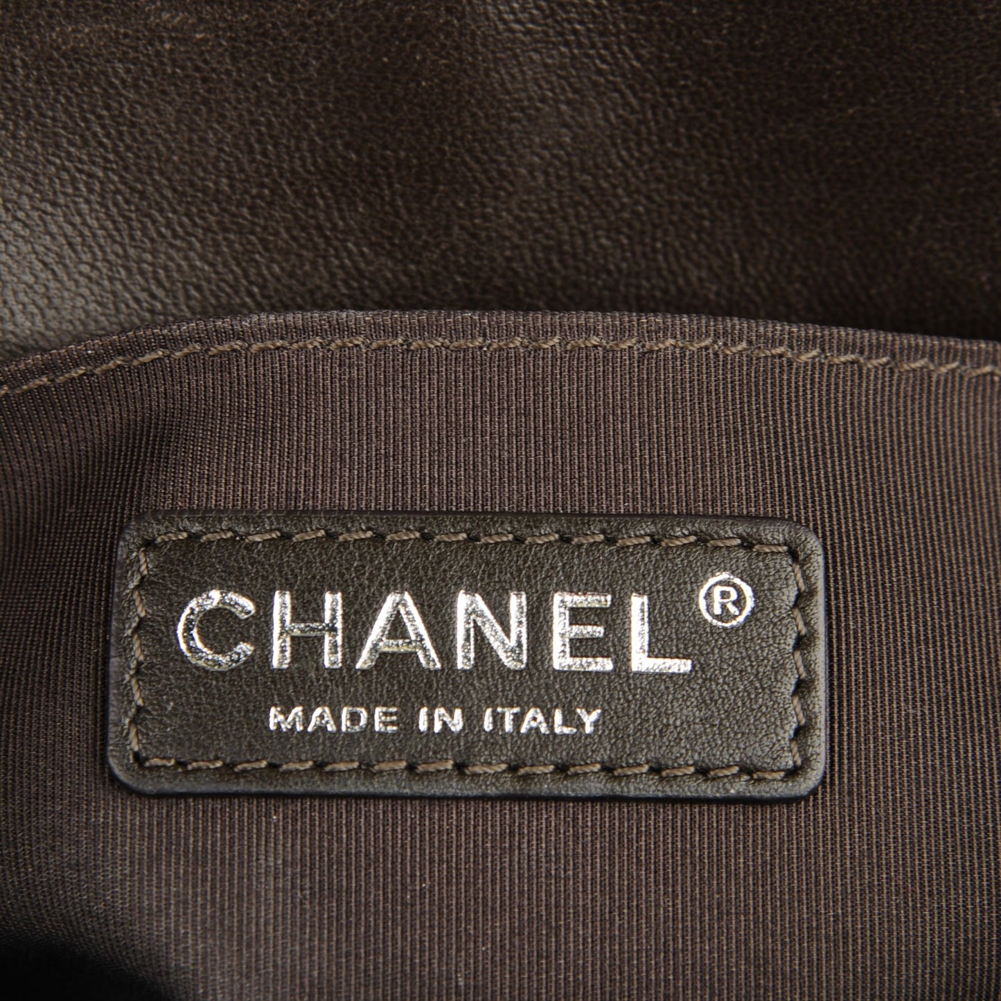Lambskin Quilted Medium Boy Flap Brown
